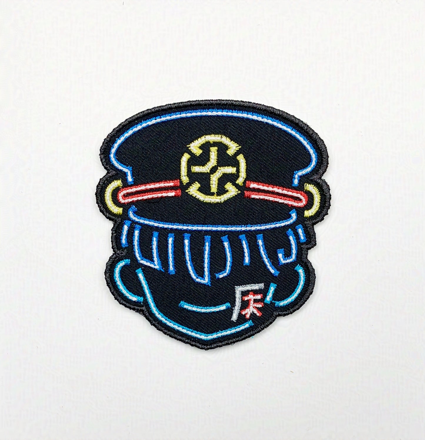 Neon Ghost Anime Iron on Patch