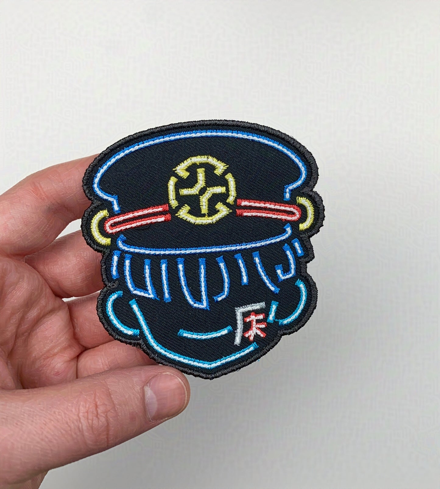 Neon Ghost Anime Iron on Patch