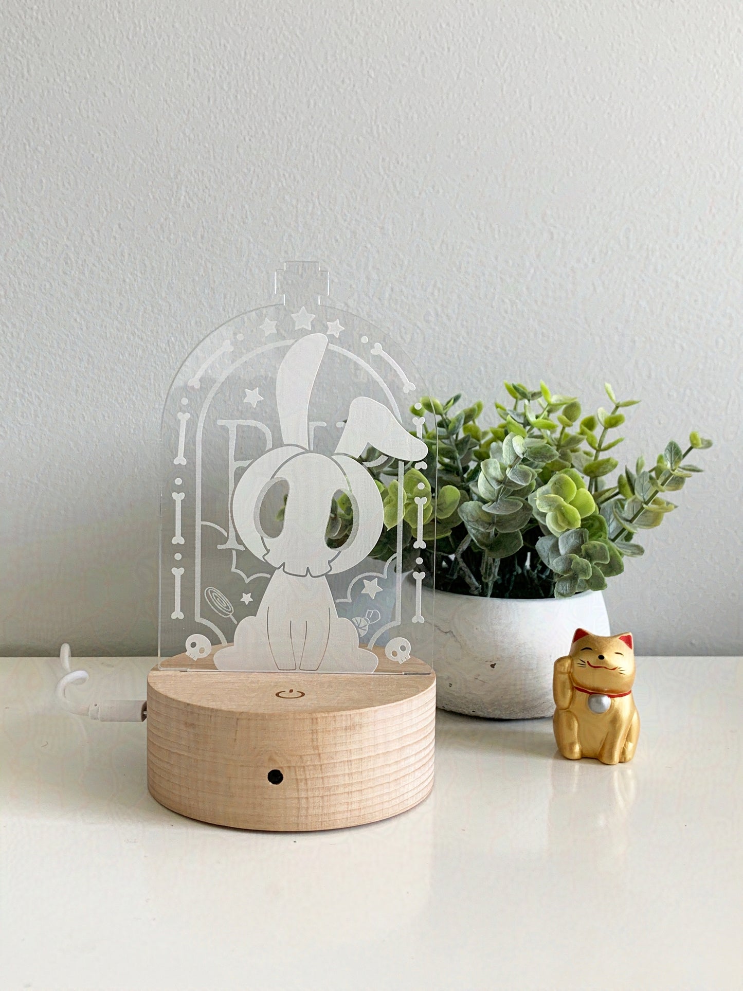 'Pumpkabunny' Original Character Night Light