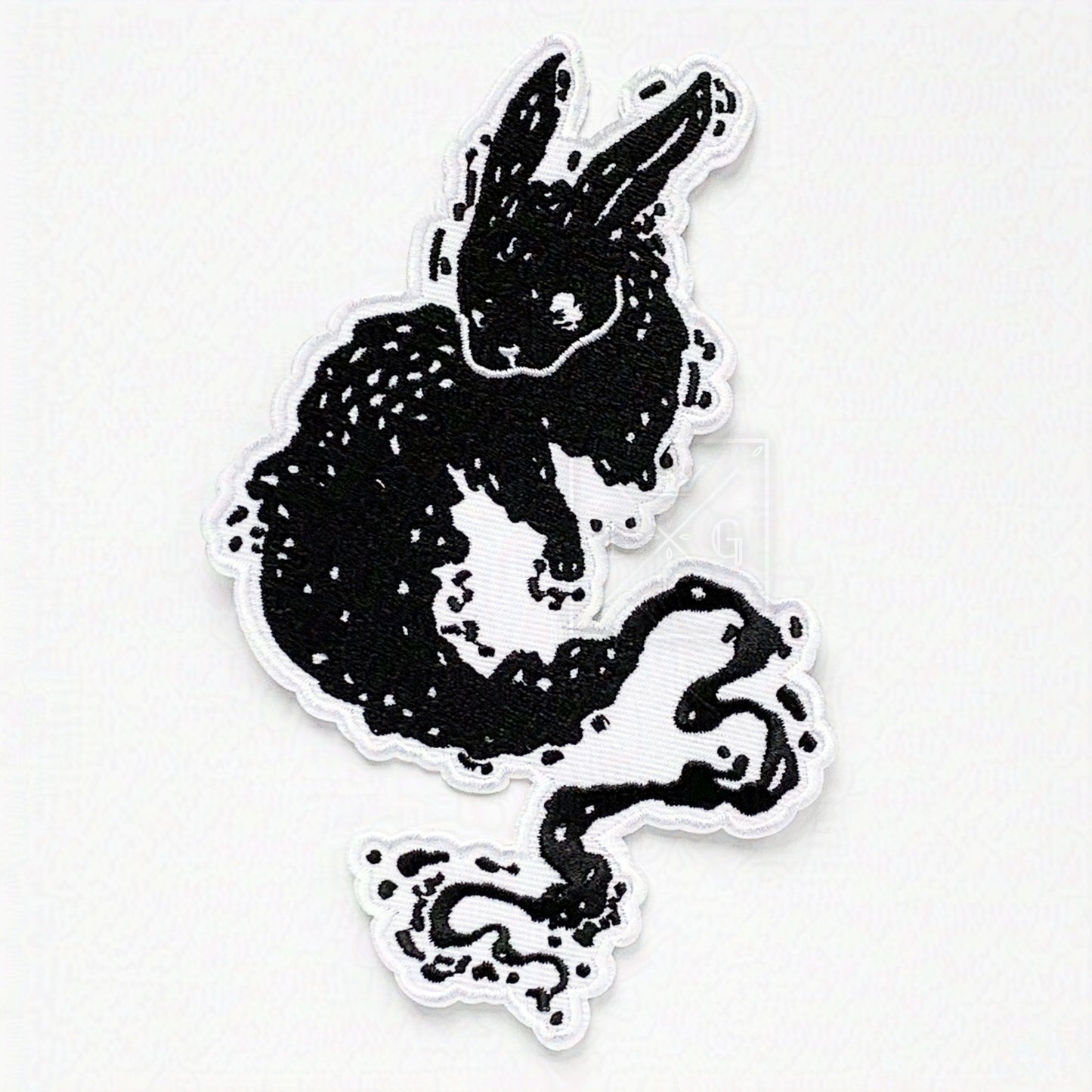 Ghost Rabbit Iron-On Patch