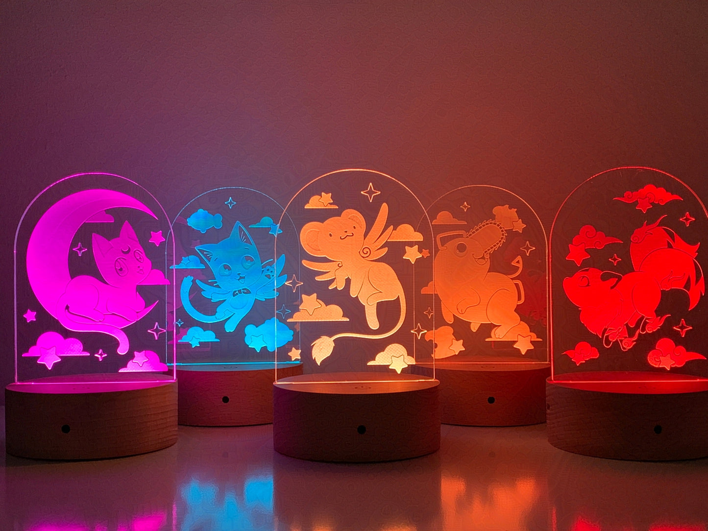 'Card Guardian' Anime Night Light