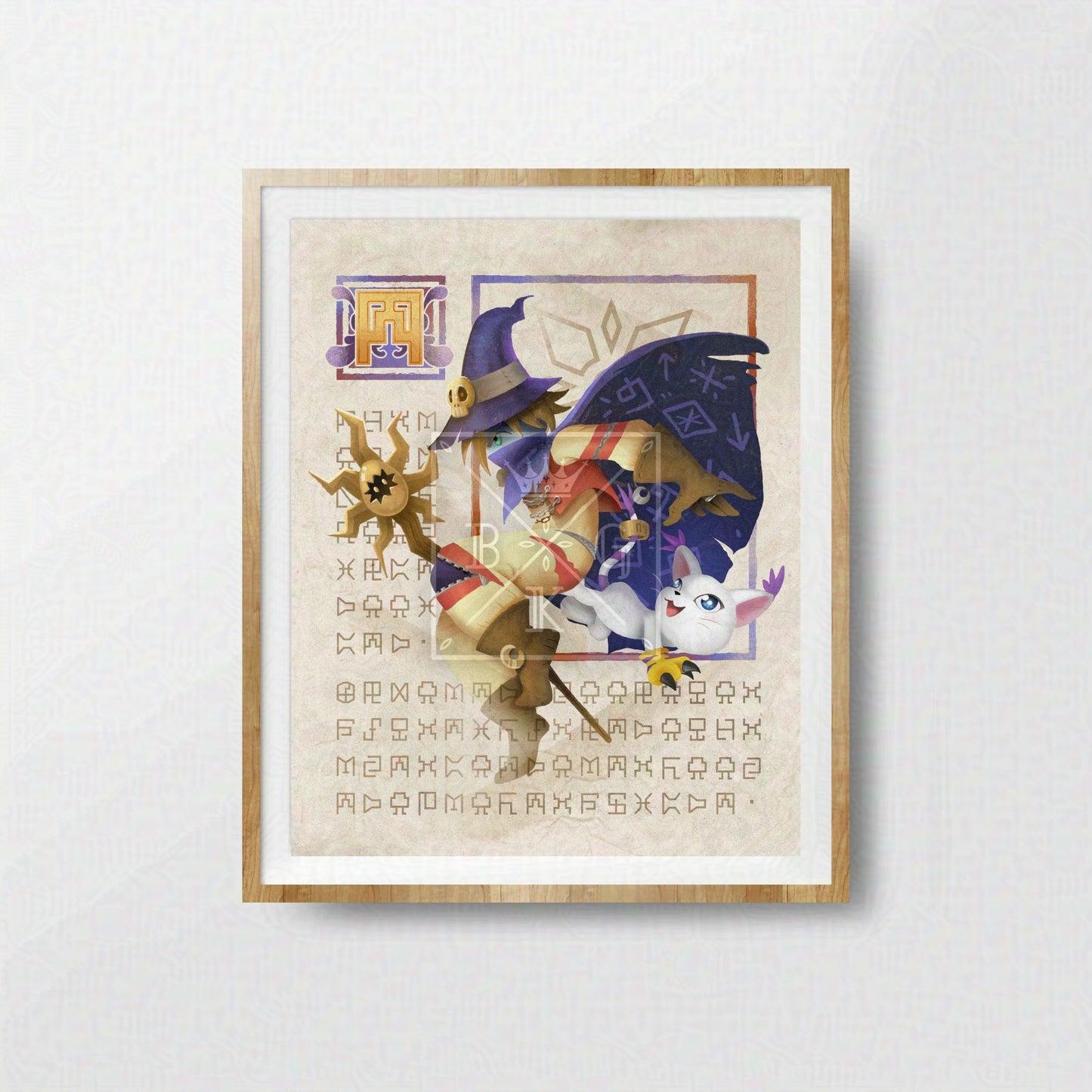 Crest of Light Anime Art Print